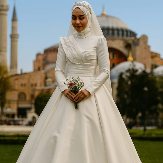 A Kesim Model Ziberlin Kumaş Tesettürlü Model
