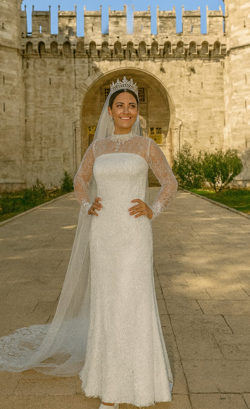 Balık Model Komple Dantel Gelinlik