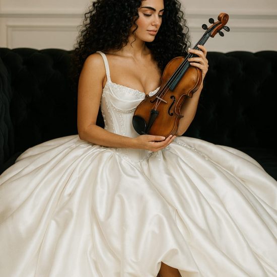 Askılı Prenses Model Gelinlik